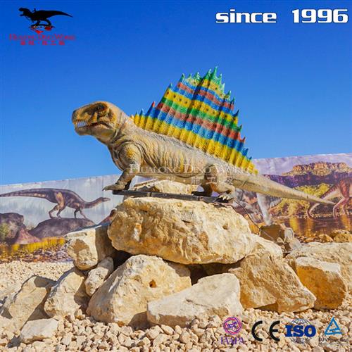 大型高仿真电动机器硅胶恐龙盘龙户外游乐园会动会叫恐龙