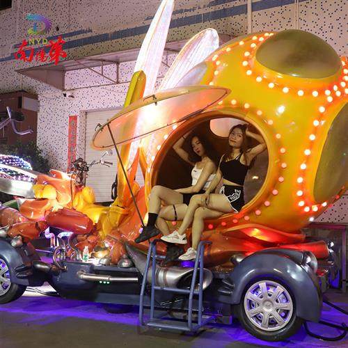 巡游彩车花车昆虫彩车植物园动物园科普道具儿童乐园巡游彩车