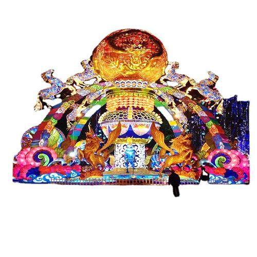 自贡供应创意灯光节花灯装饰户外大型景观造型灯灯会展示