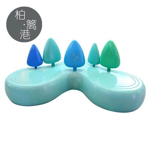 户外公园玻璃钢休闲座椅定制商场学校酒店卡通休息椅异形长条坐凳