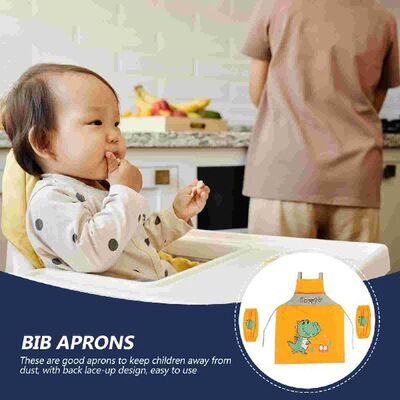 1 Set Toddler Apron Premium Prime Sturdy Oversleeve Aprons