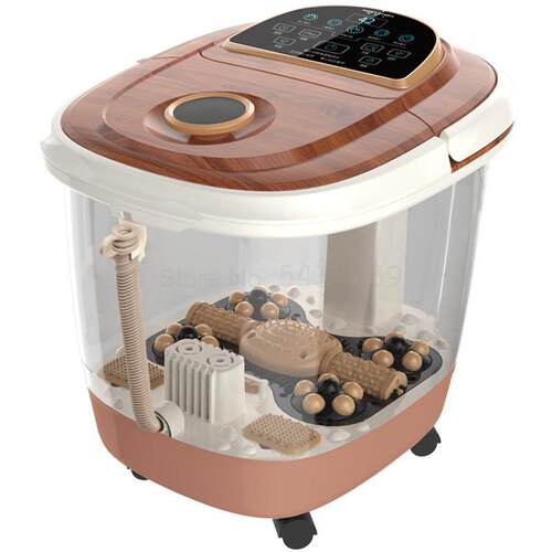 Bubble foot bucket automatic heating electric massage foot