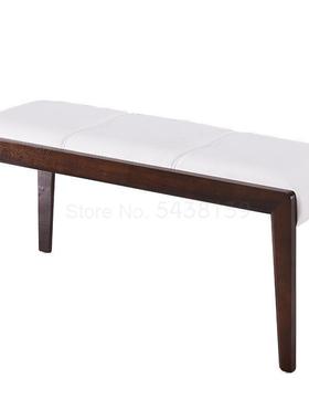 Nordic solid wood dining chair leather dining chair lounge