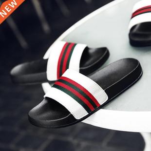 Shoes For Men Slides Lightweight Soft Flip Flops Summer Slip