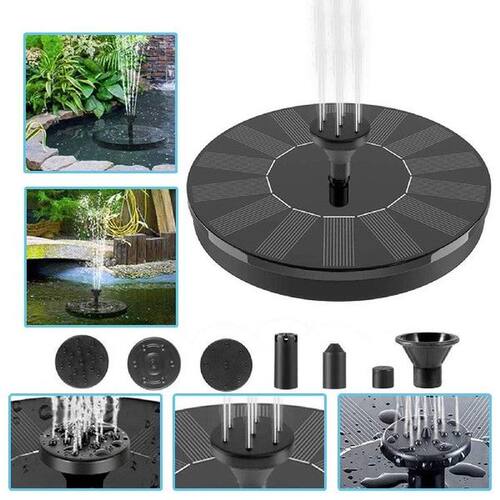 Solar Power Pump Bird Bath Fountain Water Floating Pond