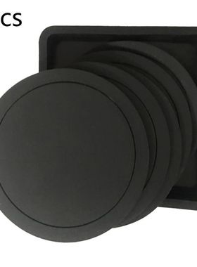 7Pcs Non-slip Silicone Drinking Coaster Set Holder Cup