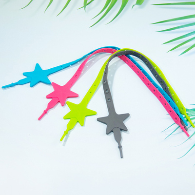 Baby Stroller Hook Silicone Star Pacifier Chain Non-toxic Te