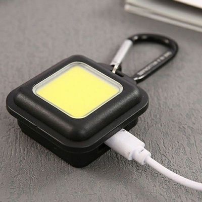 Mini LED Keychain Light 500LM COB LED Flashlight USB