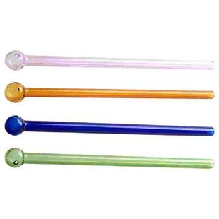 Straight Straws Durable Straw Washable Colorful 4Pcs Glass
