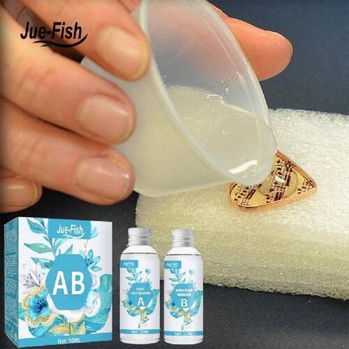 50ML AB Lem Perekat Resin Epoksi Lem Keras Cepat Kering Lem