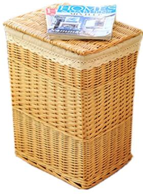 Sundries storage baskets rattan garden fabric wicker hamper