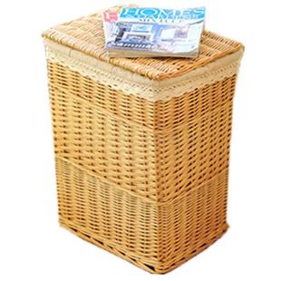 Sundries storage baskets rattan garden fabric wicker hamper
