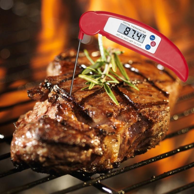 Electronic Digital Folding Food Thermometer Kitchen Meat