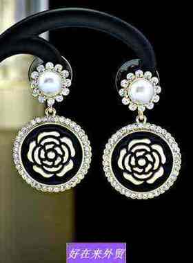 accessories Xiaoxiangfeng Rose girl Pearl fashion earring