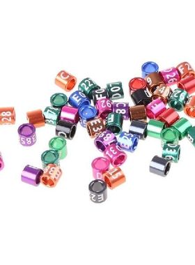 50 Pcs Dove Bands Bird Foot Ring Species Identify Training