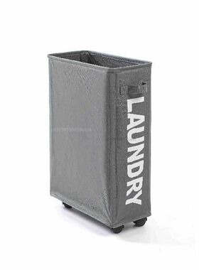 Mesh Clothes Storage Box Rolling Laundry Basket Aluminum