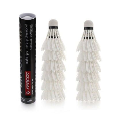 12pcs Pro Goose Feather Birdies Badminton Shuttlecocks Game