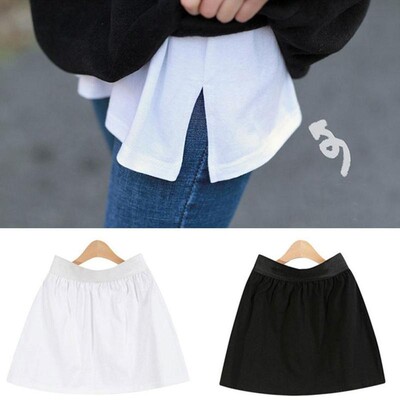 Adjustable Layering Fake Top Mini Skirt Shirt Extender Fashi