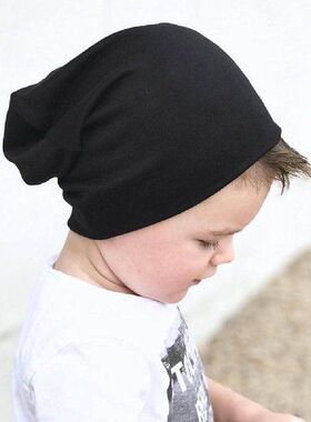 Kids Solid Beanies Toddler Infant Cotton Soft Hip Hop Hat