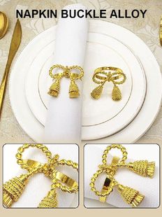 Tie Family Restaurant Buckle Holder Table Bow Decoration