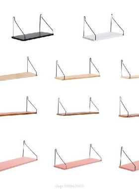 Dinding Dipasang Kayu Mengambang Rak Multifungsi