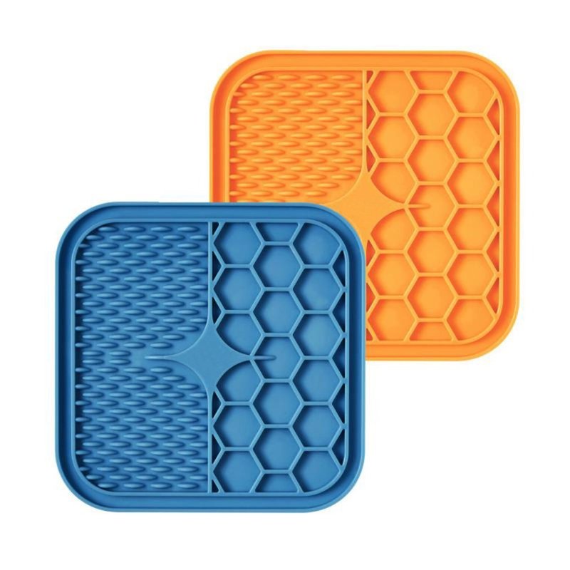 Pet Lick Pad Slower Feeder Pad Cats Dog Licky Mat Feeding