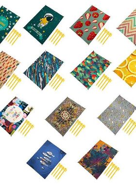 1.4M * 2M Warna Digital Cetak Pasir Gratis Pantai Tikar