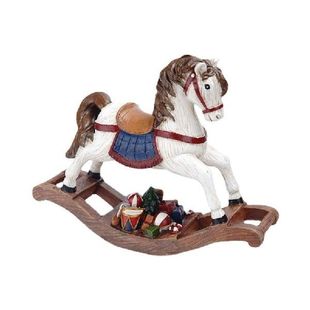 Christmas Horse Figurine Resin Animal Statue Farmhouse