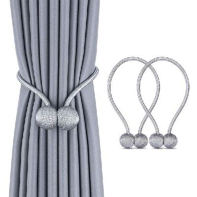 Pearl Magnetic Ball Curtain Tie Rope Backs Holdbacks Buckle