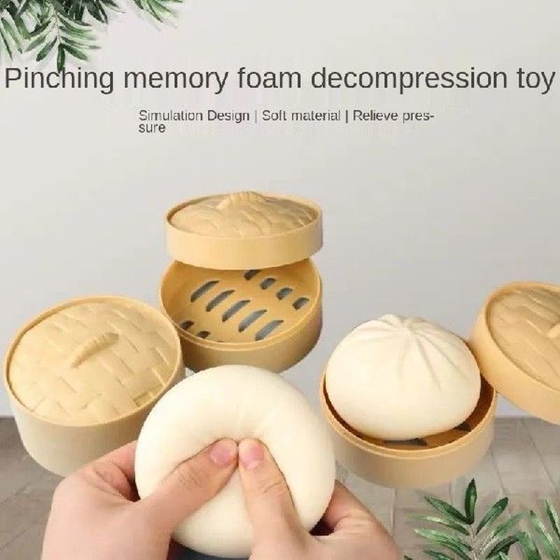 Decompression Steamed Stuffed Bun Toy Kneading Simulation