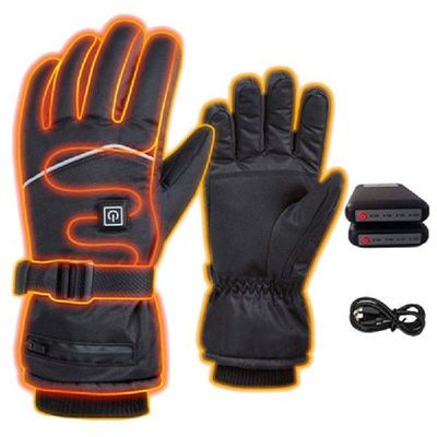 1 pair 7.4V USB Heated Gloves for Men Women Soft Waterproof