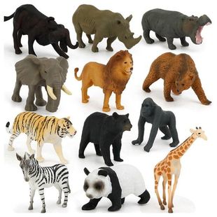 12Pcs Animals Figurine Toy Simulation Miniature Animals Toy