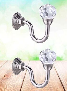 Pack of 2 Curtain Holdbacks Hooks Decorative Multi Use