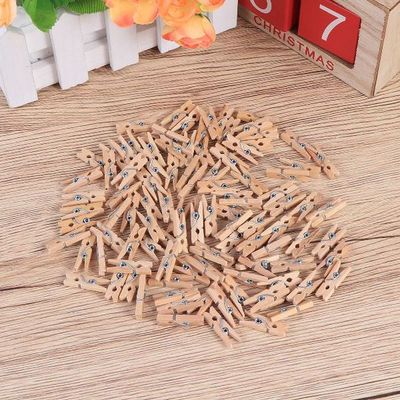 Wooden Clips Clothes Clothespins Photo Clip String Pins