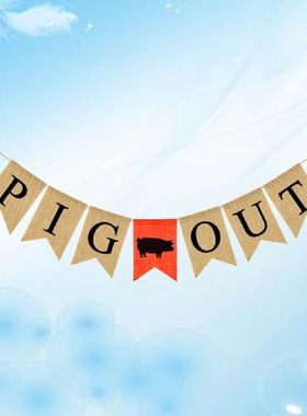 1pc Flag Liene Decorative Creative Farm Themed Flag Layout