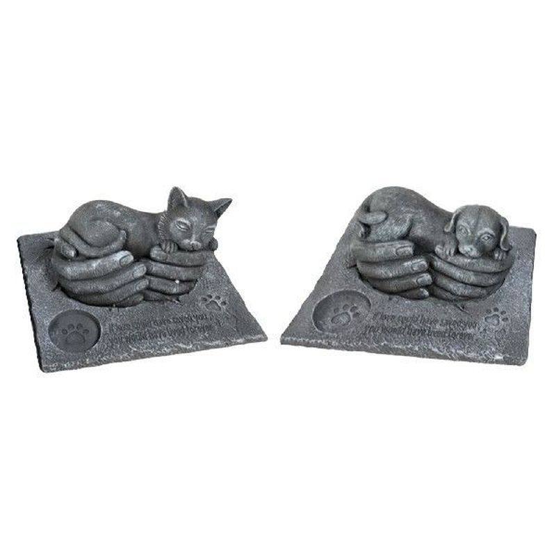 pawprints pet memorial stones weatherproof garden stone