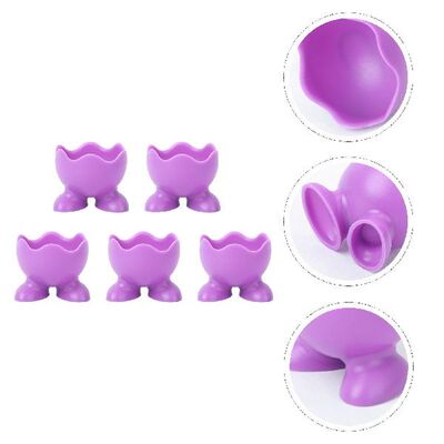 5Pcs Silicone Egg Cup Holders Boiled Egg Serving Cups