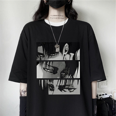 Japanese Anime Attack On Titan Women's T-shirt Levi
