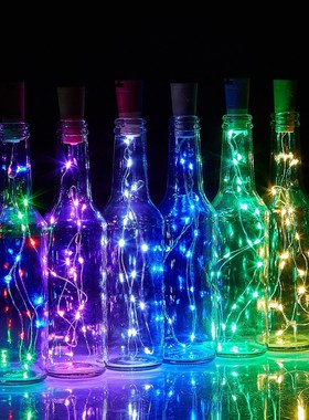 2m 20LEDs Christmas Bottle Cork Light Battery Powered Garla