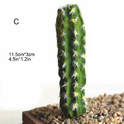 Artificial Prickly Pear Succulents Cactus Green Plant