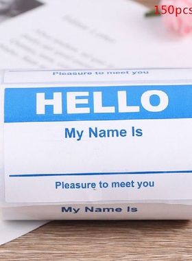 Name Tag Labels Hello My Name Is sticker 150PCS Baby