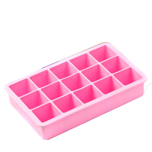 New 15 Ice Cubes Cube Pudding Jelly Silicone Tray Maker Mo
