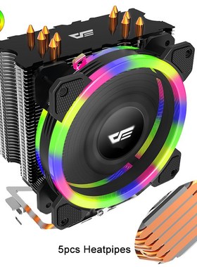 darkFlash 5 Heatpipes CPU Cooler Radiator Led RGB 280W Heat