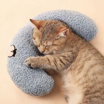 Plush U-shaped Stuffed Pillow Doll For Small Dog Teeth