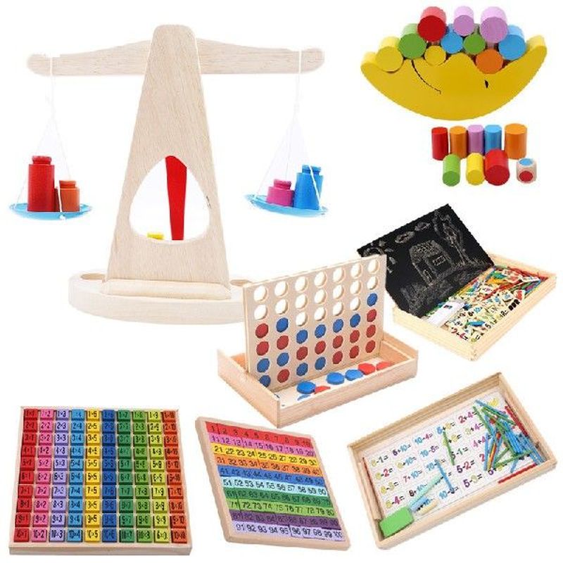 Montessori Educational Wood Toys For Children Toy Small