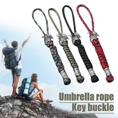 Paracord Tali Gantungan Kunci Luar Ruangan Kemah Bertahan