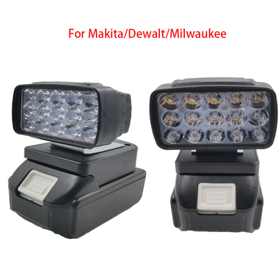 8W LED Work Light For Makita/Dewalt/Milwaukee BL1430 BL1830