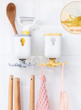 Rak Penyimpanan Kait Putar Baru Kreatif Rak Penyimpanan