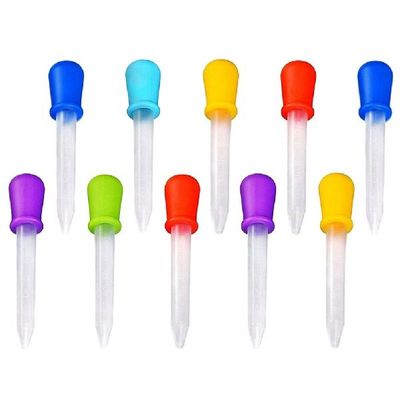 Dropper Glass Eye Pipette Droppers Clamp Frosted Blue