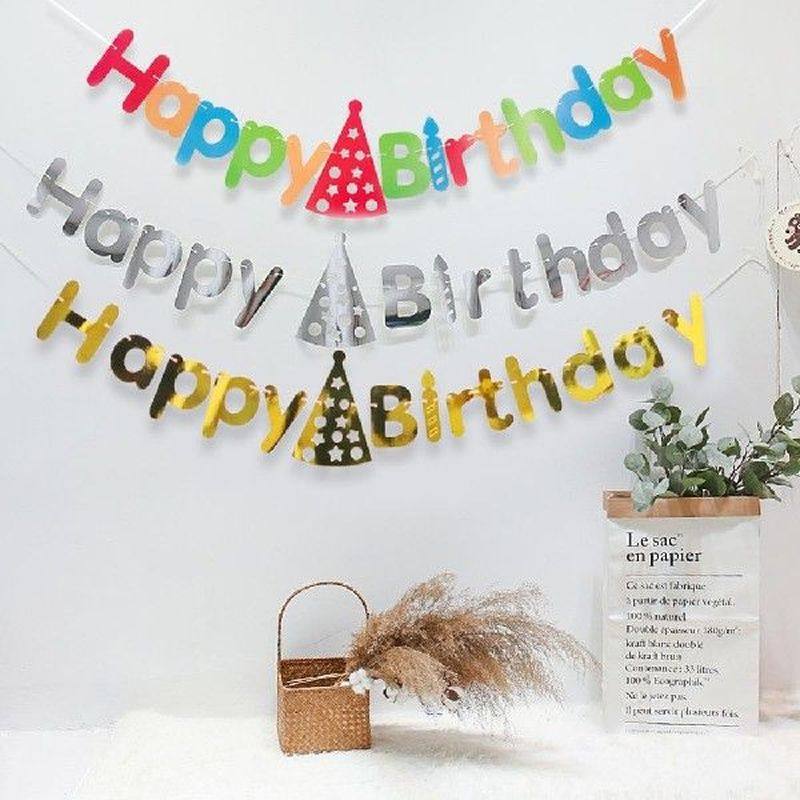 happy birthday handmade banner birthday party bunting